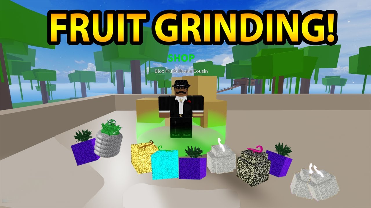 Fruit Grinding And Giving Fruits Blox Fruits Roblox Youtube