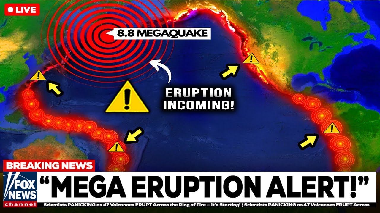 47 Volcanoes Erupt Across the Ring of Fire as Scientists Track Increased Activity