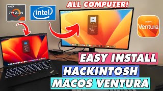 How to Install Hackintosh MacOS Ventura on Any Computer and Laptop (AMD/Intel)