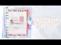 🦋 Starting a new 6-ring binder journal