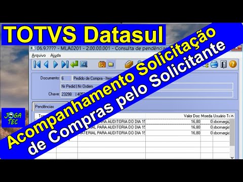 TOTVS Datasul - Acompanhamento da Solicitação de Compras pelo Solicitante - 2021