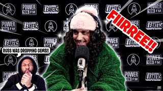 WHERE DO YOU RANK RUSS?! Russ Effortlessly Drops GEEMMSS in L.A. Leakers Freestyle 125 (REACTION)