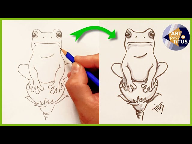 DESENEZ O BROSCUȚĂ - broasca 🤗 /drawing a frog easy #desene #broasca #frog  - YouTube