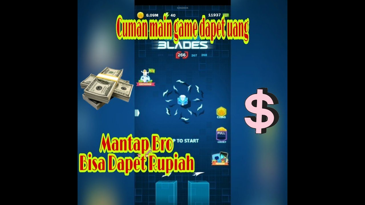 APLIKASI MEMBAYAR SPINNING BLADES, Penghasil Rupiah Cuman Memainkan
