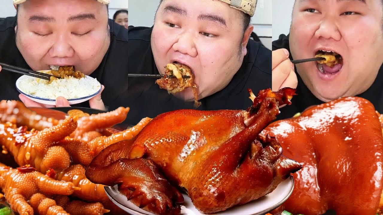 【大胃王挑戰】挑戰吃南昌爆辣炒菜！黃豆雞腳辣得夠勁一口就冒汗，紅燒肘子軟糯脫骨大口吃超滿足！ ｜Food Challenge【櫻木花胖】