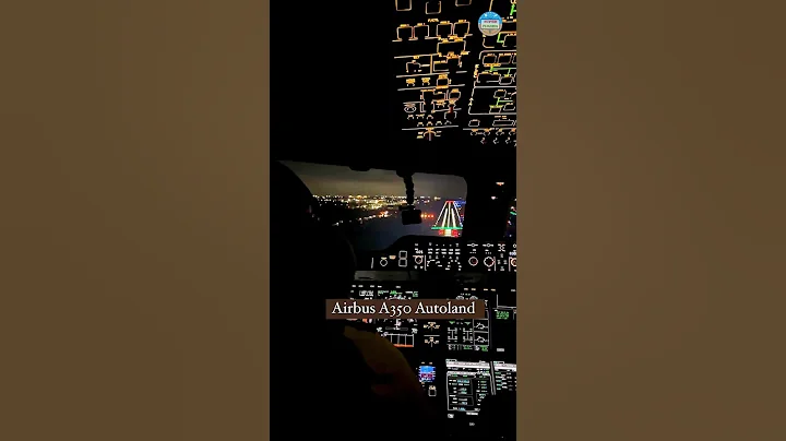 Airbus A350 Cockpit View of a Flawless Autoland #airbus #a350 #autoland #cockpitview #aircraft