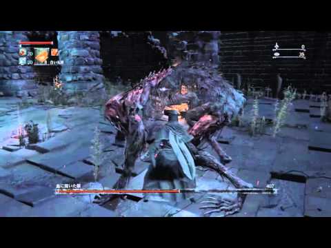 [Bloodborne] 血に渇いた獣 ノーダメージ攻略 レベル8爆発金鎚銃不使用高啓蒙縛り