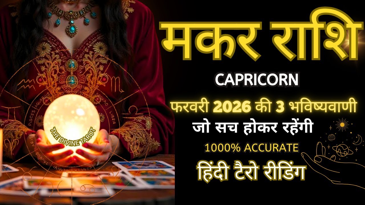 ♑ मकर • CAPRICORN ✨फरवरी 2026 की 3 भविष्यवाणी जो सच होकर रहेंगी | HINDI TAROT | FEBRUARY 2026