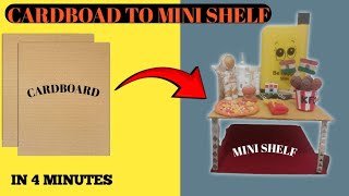 How to make a cardboard mini shelf | STR ARTS 2.0 |