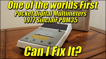One of the worlds first Pocket Digital Multimeters | 1977 Sinclair PDM35 | Can I Fix It?