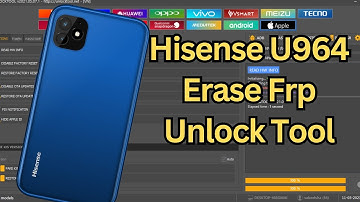 Hisense U964 Erase Frp With Unlock Tool | Remove Google Lock With PC | Za Mobile Tech