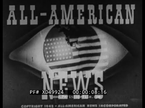 "ALL AMERICAN NEWS" WWII AFRICAN AMERICAN NEWSREEL BLACK ATHLETES SATCHEL PAIGE GG22355