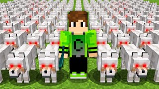 EU CRIEI UM EXERCITO DE LOBOS no Minecraft