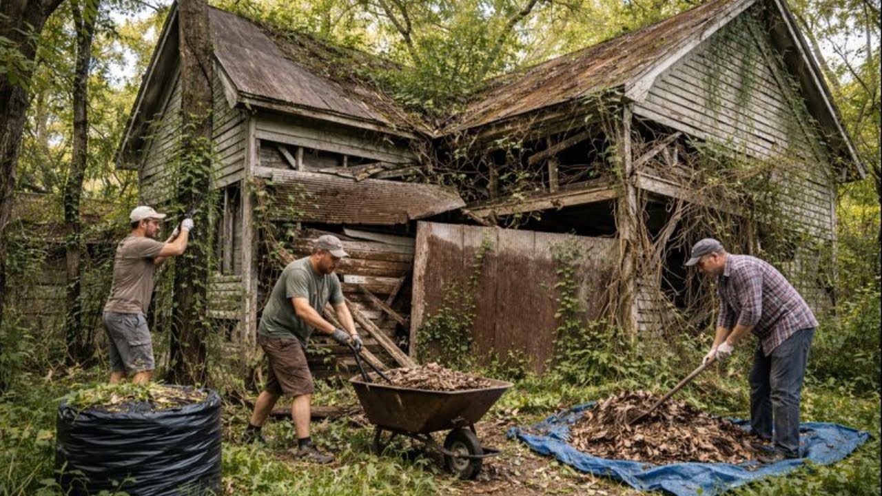 Hidden by weeds, shaped by time, and waiting to be cared for again.