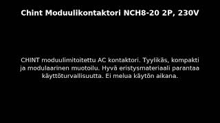 Chint Moduulikontaktori NCH8-20 2P, 230V