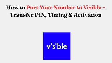How to Port Your Number to Visible – Transfer PIN, Timing & Activation