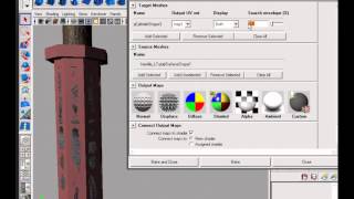 11  Transferring color and normal maps in Maya 11