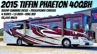 2015 Tiffin Phaeton 40QBH 1.5 BATH A Class 380HP Cummins Diesel Pusher from Porter’s RV - $177,900