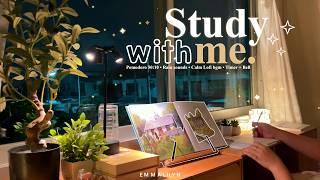 ✨4-HOUR Late Night Study With Me • Rain sounds☔+ Calm Lofi bgm • Pomodoro 50-10 • Day339🌃