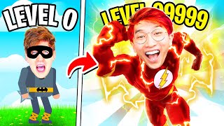 NOOB vs PRO vs HACKER In SUPERHERO LEAGUE! (ALL LEVELS   ALL CHARACTERS UNLOCKED!)