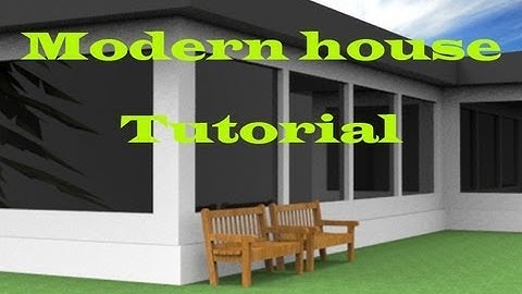 How to make a modern house in SketchUp
