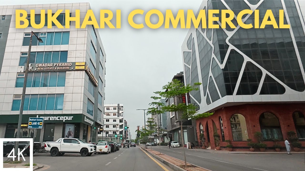 Bukhari Commercial Area Driving Tour 4K | Karachi Most Amazing Street View