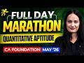 Full Day Marathon Quantitative Aptitude | CA Foundation May 2026 l Shivani Sharma | ICAI