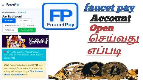 faucet pay account open