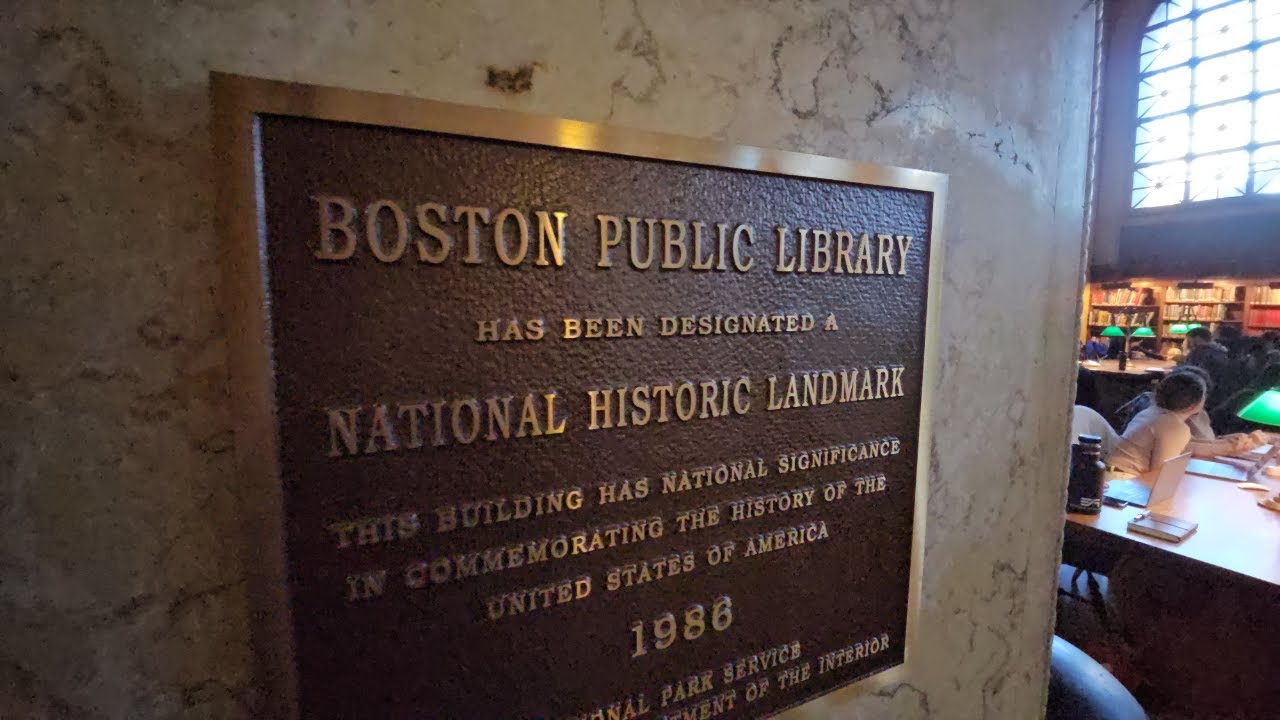 Exploring The Majestic Boston Public Library In Massachusetts, Usa