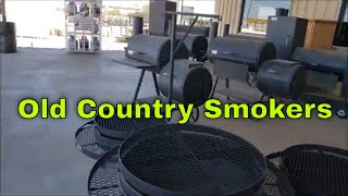 Quick look at some Old Country BBQ grills Smokers - Trailer smoker - Fire Pits