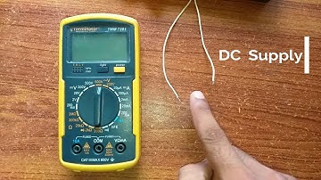 Why Negative Sign Shows on Multi-Meter