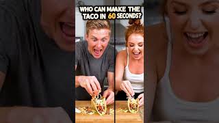 60-Second Taco Challenge 🌮 Boy vs Girl USA Kitchen Battle! #burgerrecipe Episode 5