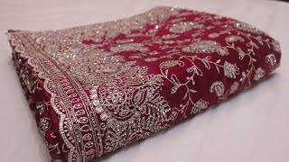 Arng-4409 The Mulberry Splash Premium Designer Sareefendi Fabriczaricrystals