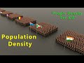 Country Ranked by People Density  Per Country with National Flag | Population Density Comparison