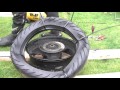 Fitting tyres with cable ties/Zakladanie opon do Adama R1 za pomoca opasek kablowych