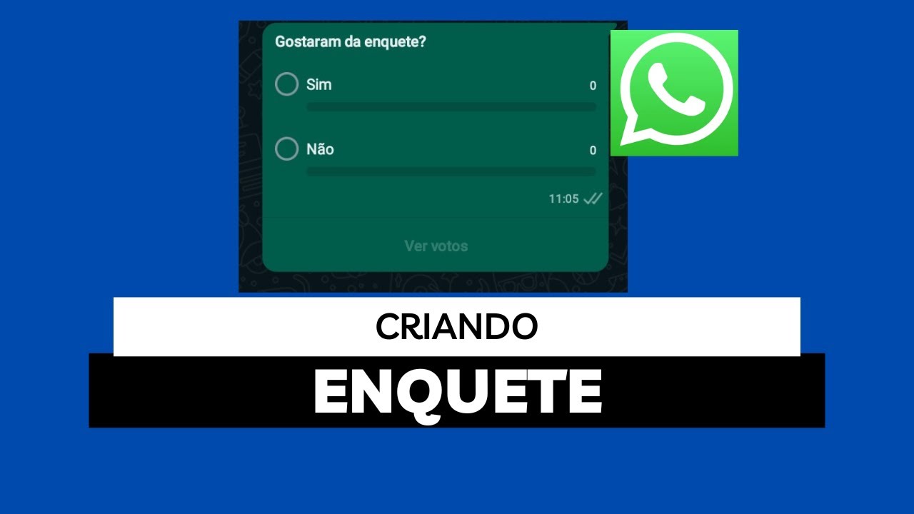 Como Criar Enquete No WhatsApp - YouTube