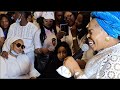 Water Dropping On Bimbo Oshin Eye As Tope Alabi Leave Stage To Sing For Her At Her Husband Wake Up