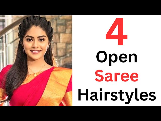 Pin by Ramya Sree Boppana on Quick Saves | Hair style on saree, Hairdo  wedding, Indian hairstyles