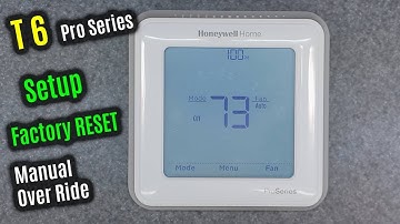 MANUAL Override | HONEYWELL Home T6 Pro | Factory RESET | Menu & SETUP | Thermostat