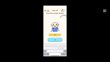Brain Out - Tricky riddle games (Level 13): Count the number of hairs