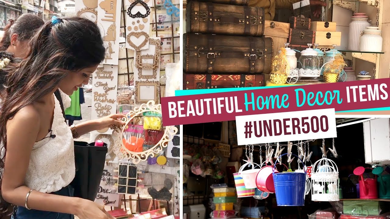 Beautiful Home Decor Items Under500 Ep 07 Pinkvilla Lifestyle Crawford Market Shopping Youtube