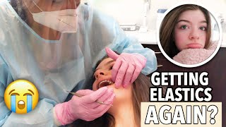 GETTING ELASTICS ON MY BRACES AGAIN *painful* | Lauren Hennessy