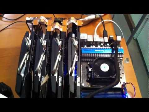 Radeon 5850x4 Bitcoin Miner