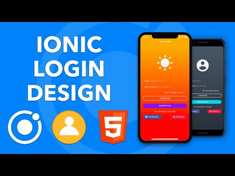 IONIC LOGIN: Comment créer une page de connexion design avec Ionic ?