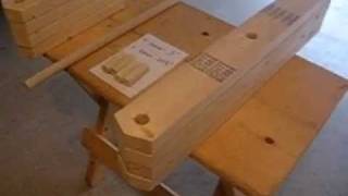 Folding Wooden Work Table Part 3 Of 9