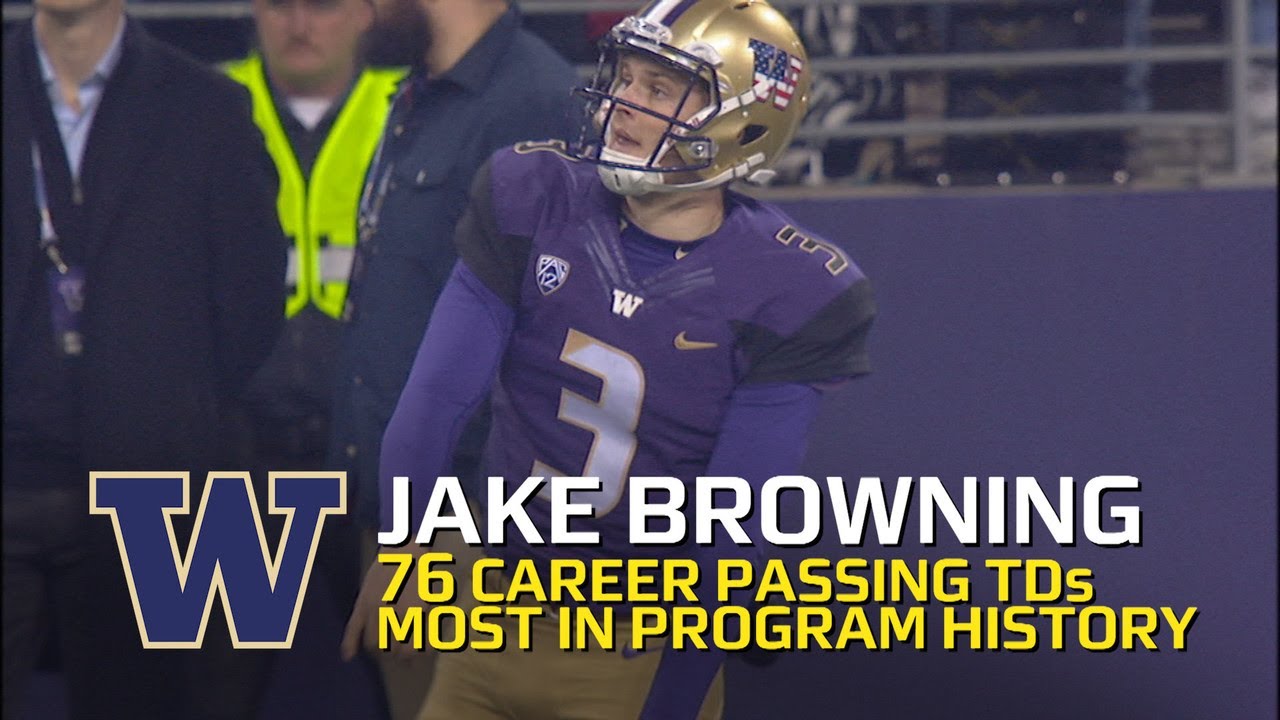 Highlight: Washington's Jake Browning breaks school record for career passing touchdowns