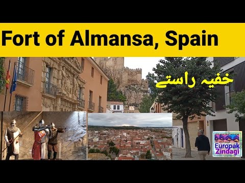 Fort of Almansa, Spain. تاریخی قلعہ