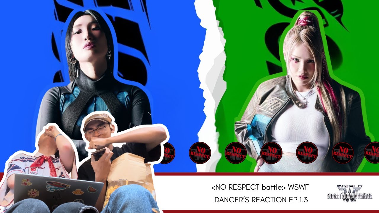 [ENGSUB] dancers react to #WSWF World Street Woman Fighter Ep 1 • NO RESPECT battle • LIP J vs IBUKI