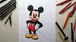 Drawing Mickey Mouse | Mickey Mouse çizimi