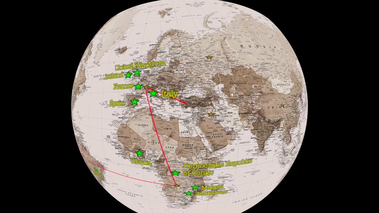 Europe to the Middle East - YouTube